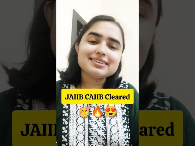 Finally JAIIB & CAIIB clearedShivani keswani #shorts #viral #trending #ytshorts #motivation