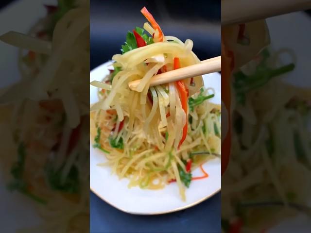 Stir fried shredded potatoes # New way to eat potatoes # Recommended new Chinese street food|