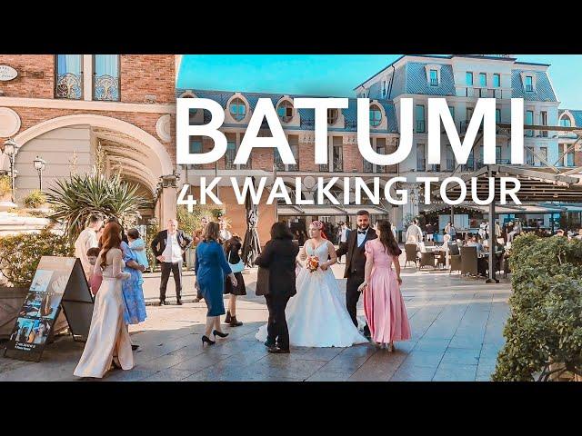 Batumi, Georgia 4K walking tour | We met 3 BRIDES during this walk!