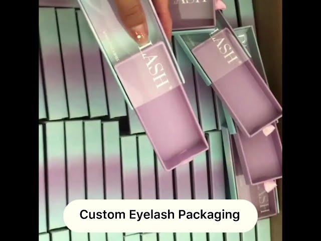 Top 1 Eyelash Packaging Vendors Free Design Eyelash Box Wholesale Lash Packaging Vendor #lashpackage