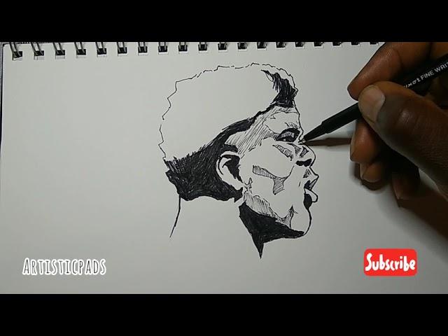 Bukayo Saka Footballer Speed Drawing