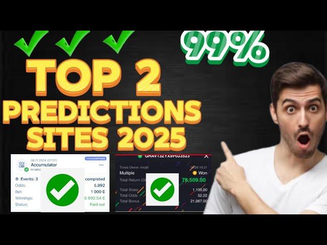 TOP 2 FREE CORRECT SCORE PREDICTION SITES IN (2025) & HOW TO WIN WITH THEM #bettingstrategy