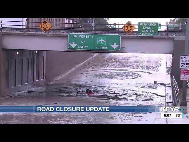 UPDATE: All major Bismarck roads open after flooding