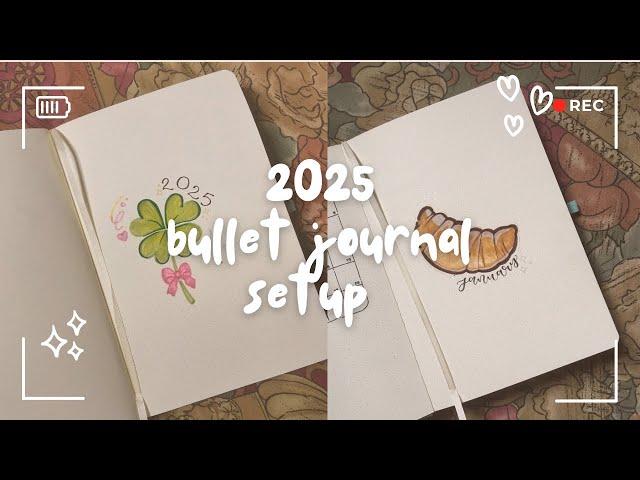 plan with me ! 2025 + january bullet journal setup (minimalist & beginner-friendly)