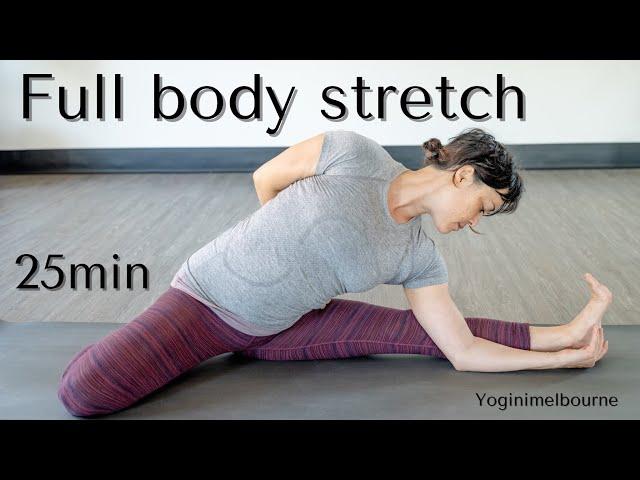 25min Full body stretch | gentle daily yoga routine for flexibility, mobility and ease |