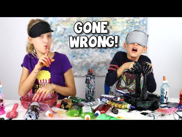 BLINDFOLDED SLIME PRANK CHALLENGE GONE WRONG!!!