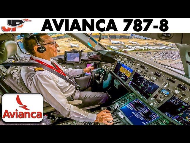 Avianca Boeing 787 Cockpit landing London Heathrow