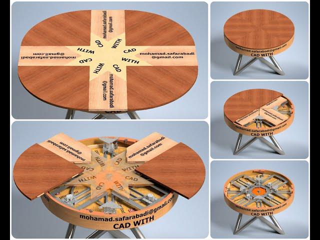 Expanding Table (with downloadable 3D CAD file)