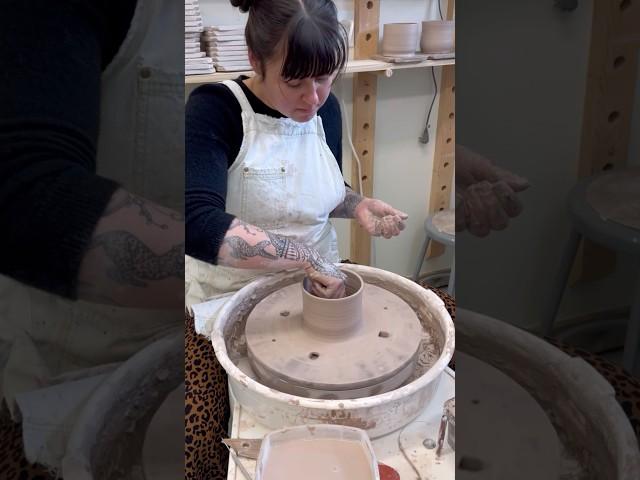 Don’t forget to dance a little while you work #pottery #ceramics #potterywheel #clay #mugs #art