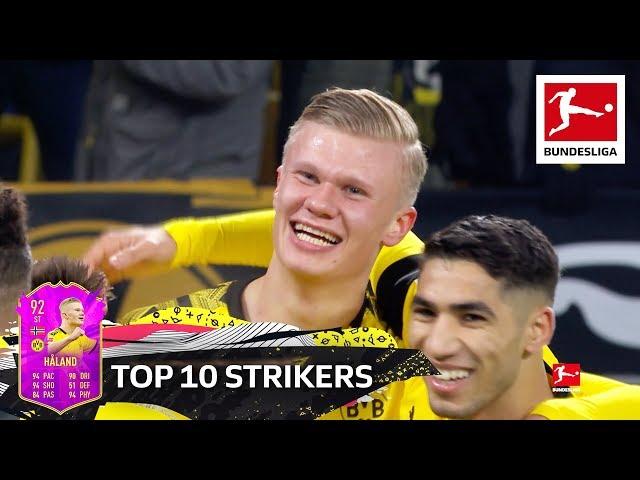 Top 10 Strikers - Haaland, Werner, Lewandowski & More | EA SPORTS FIFA 20