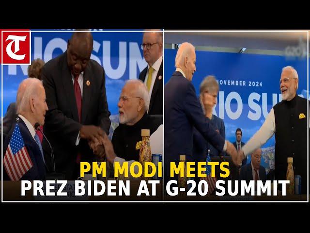 PM Modi meets US President Joe Biden during G-20 Summit in Rio de Janeiro, Brazil