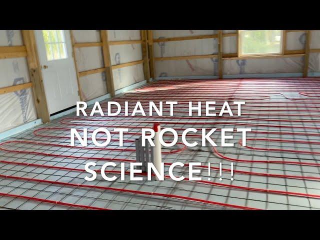 Installing your own radiant heat tubing in a concrete slab. (DIY METHOD)