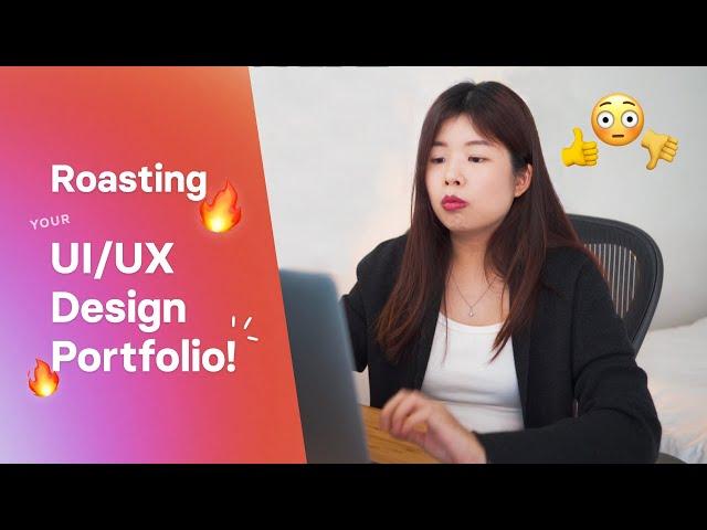 Roasting your UI/UX design portfolios | Portfolio design tips