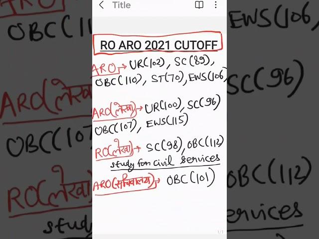 uppsc ro aro 2021 pre cut off | ro aro 2021 pre cut off | ro aro previous year cut off 2021 #roaro