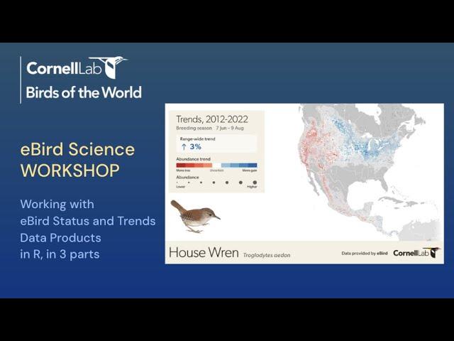 Working w. eBird Status and Trends: An online science workshop for practitioners and R users Part I.