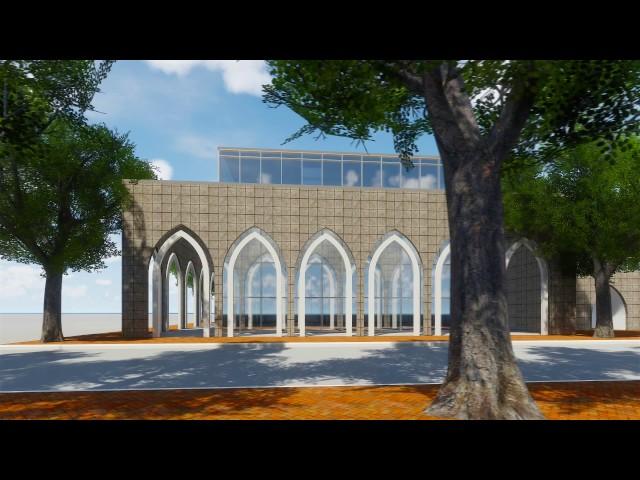 Islamic Research Center, Created by Revit + Enscap