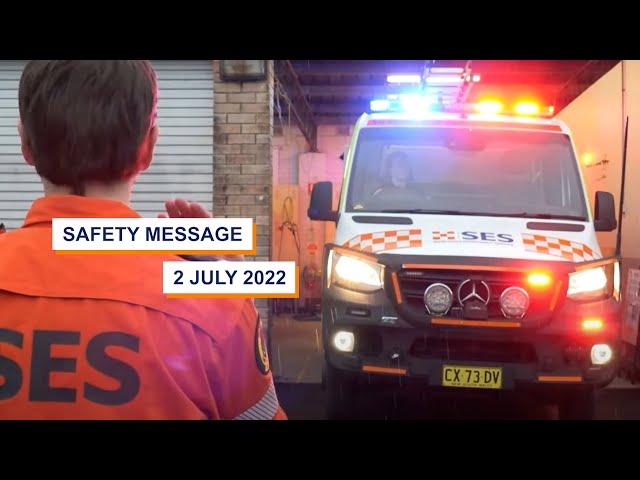 Safety message 2.7.22 Assistant Commissioner Dean Storey