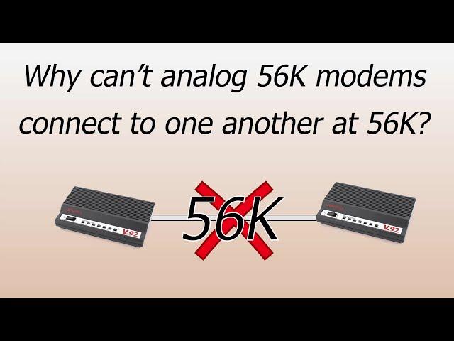 56K Modems Aren't Always 56K