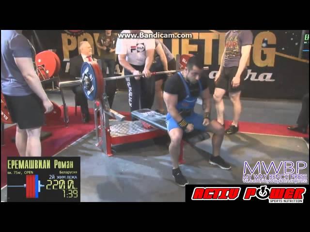 WORLD RAW POWERLIFTING Открытый чемпионат РОССИИ MOSCOW 2015 | Роман Еремашвили | Игорь Варава