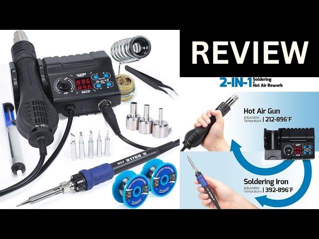 WEP Soldering Iron Station 2-IN-1 SMD Hot Air Rework Station