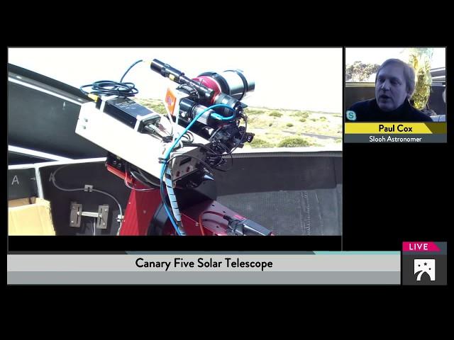 Behind the Slooh Solar Scope