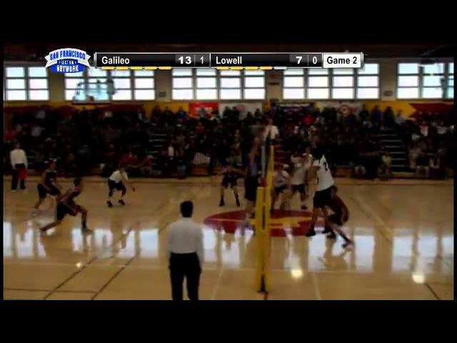 Galileo's David Peng with a strong kill shot.