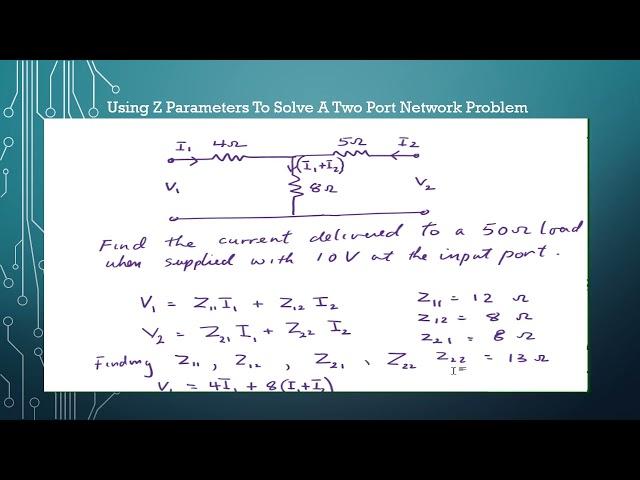 Solved two port network Problem