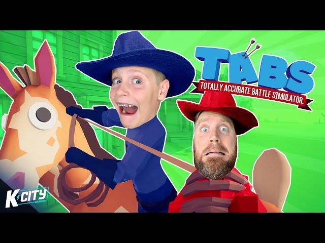 Wild West Family Battle! (DAD vs SON in TABS 2!) K-CITY GAMINGK-CITY GAMING