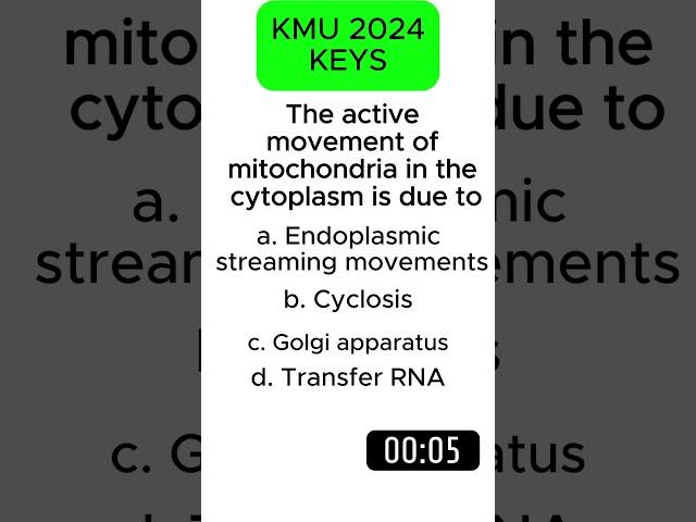 KMU 2024 mdcat biology mcqs Keys PMDC#shorts #biology #mdcat #pmdc #mdcatmcqs #mdcat2024 #mdcatleak