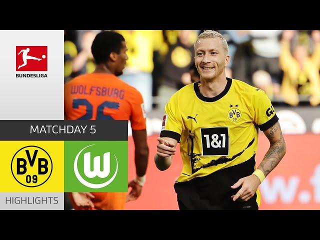 Borussia Dortmund - VfL Wolfsburg 1-0 | Highlights | Matchday 5 – Bundesliga 2023/24