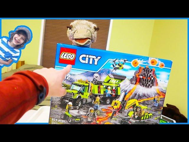 Lego Volcano Exploration Base Time Lapse Build!