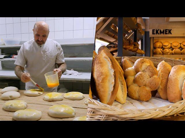 Secrets of Perfect Turkish Bread Revealed! Making wonderful Soft, Delicious Breads in the bakery!