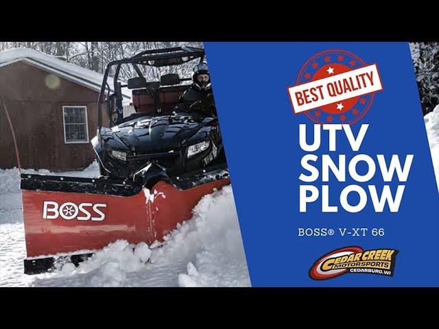 Best Quality UTV Snow Plow 2024 | Boss V-XT Plow Walkaround