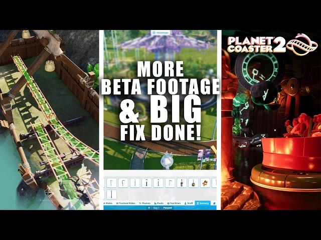 YES! They fixed it! And great new Beta Footag! Planet Coaster 2 Update!