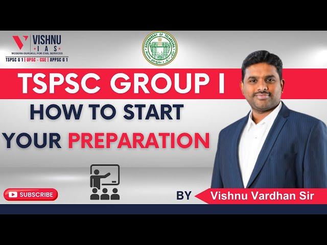 How to start TSPSC Group 1 preparation by Vishnu Sir #tspsc #tspscgroup1 #group1