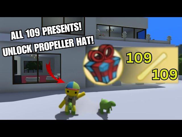 UNLOCK PROPELLER HAT! ALL 109 PRESENTS in WOBBLY LIFE! PS4/PS5/Xbox/PC