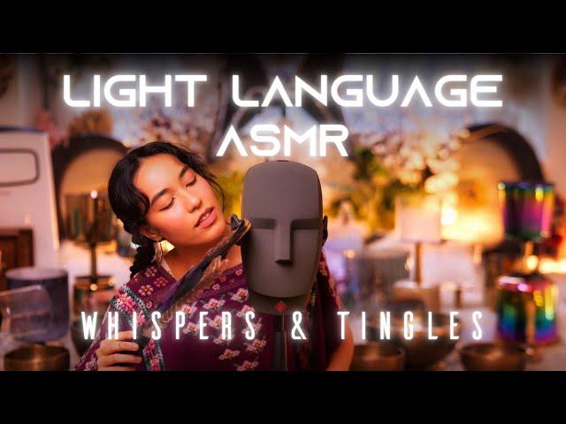 Light Language Relaxing Whispers With Feather Tingles!