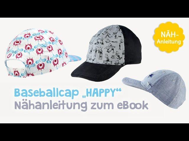 Nähanleitung für Schnittmuster Baseballcap / Schirmmütze "Happy" (Kinder & Erwachsene) - kullaloo