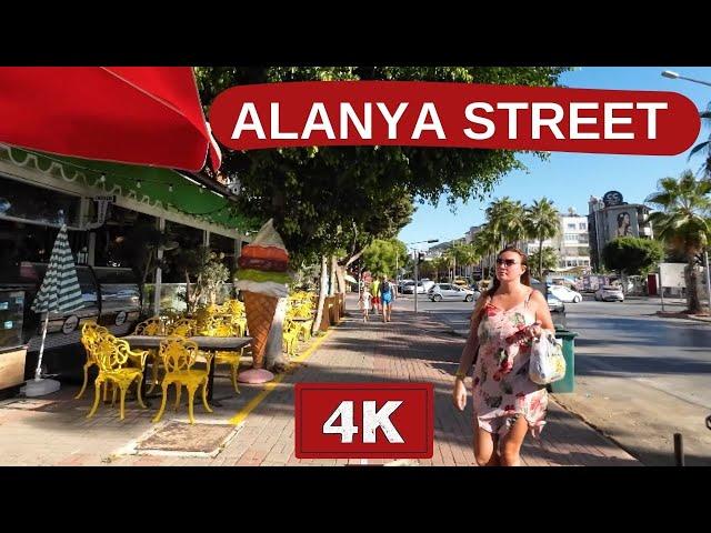 Alanya Street Magazin ! Alanya Coastal Street ! Alanya City 2024 ! Alanya Antalya 2024 ! 4K 60 FPS !