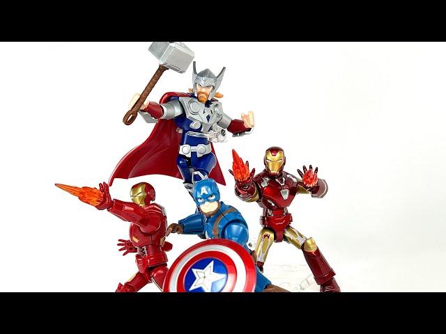 AVENGERS... Assemble !!! Marvel Infinity Saga Blokees Thor Captain America Iron Man Chefatron Review