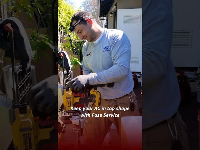 Keep your AC in top shape with Fuse Service #hvac #hvactechnician #hvaclife #sanjose #california