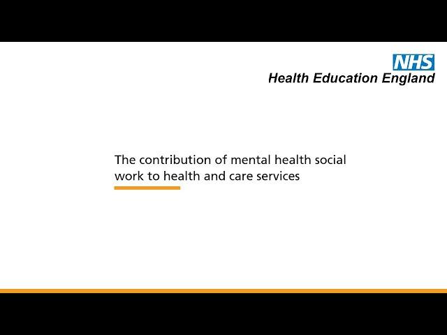 The contribution of mental health social work to health and care services