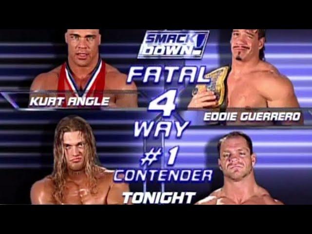 Kurt Angle vs Edge vs Chris Benoit vs Eddie Guerrero SmackDown! 12/5/2002 Highlights