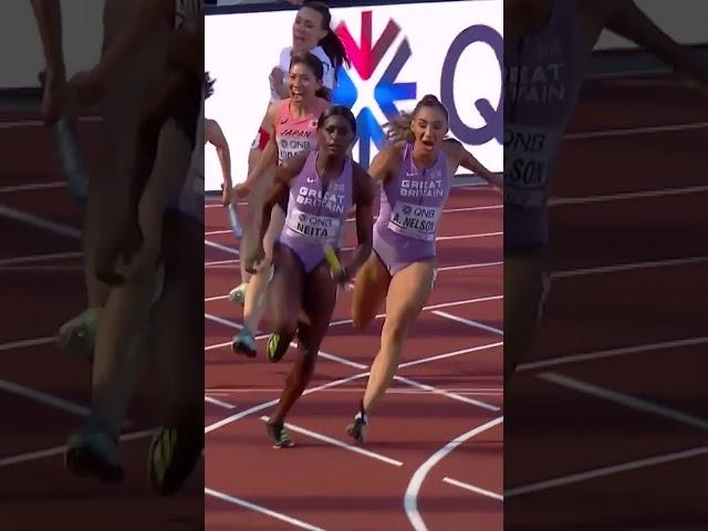 Relay exchange goals  #athletics #uk #worldathleticschamps #usa #sprint #fast #running #relay