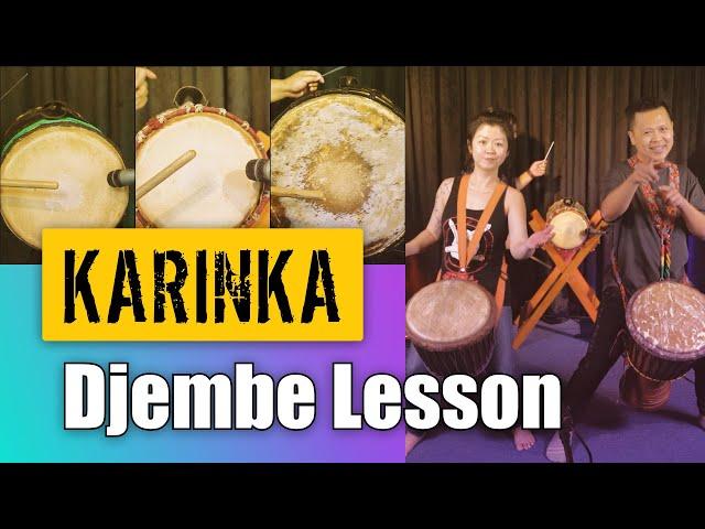 Djembe Lesson: Karinka - Fanka version with performance (School in Session)