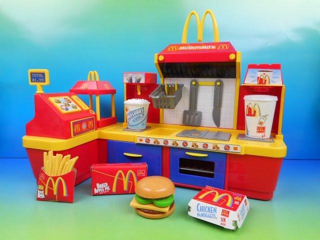 McDONALD'S ELECTRONIC FAST FOOD CENTER 18 PIECE COLLECTORS SET VIDEO REVIEW