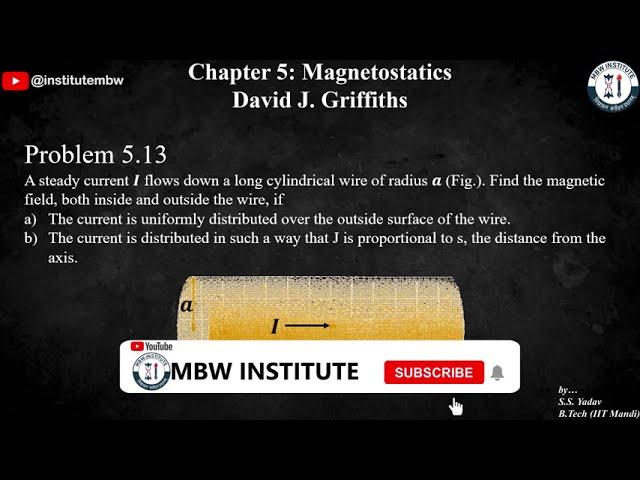 Problem 5.13 |Magnetostatics |Griffith |3rd ed.