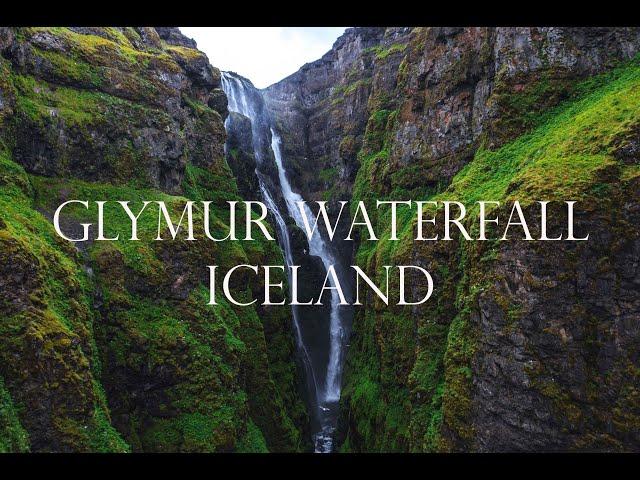 Glymur Waterfall Drone 4K