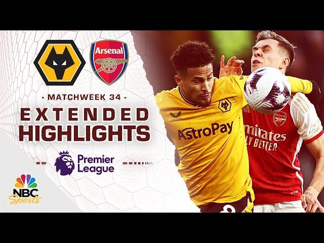 Wolves v. Arsenal | PREMIER LEAGUE HIGHLIGHTS | 4/20/2024 | NBC Sports