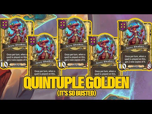 Quintuple Golden Zestys, They Made This Unit Ridiculous | Dogdog Hearthstone Battlegrounds